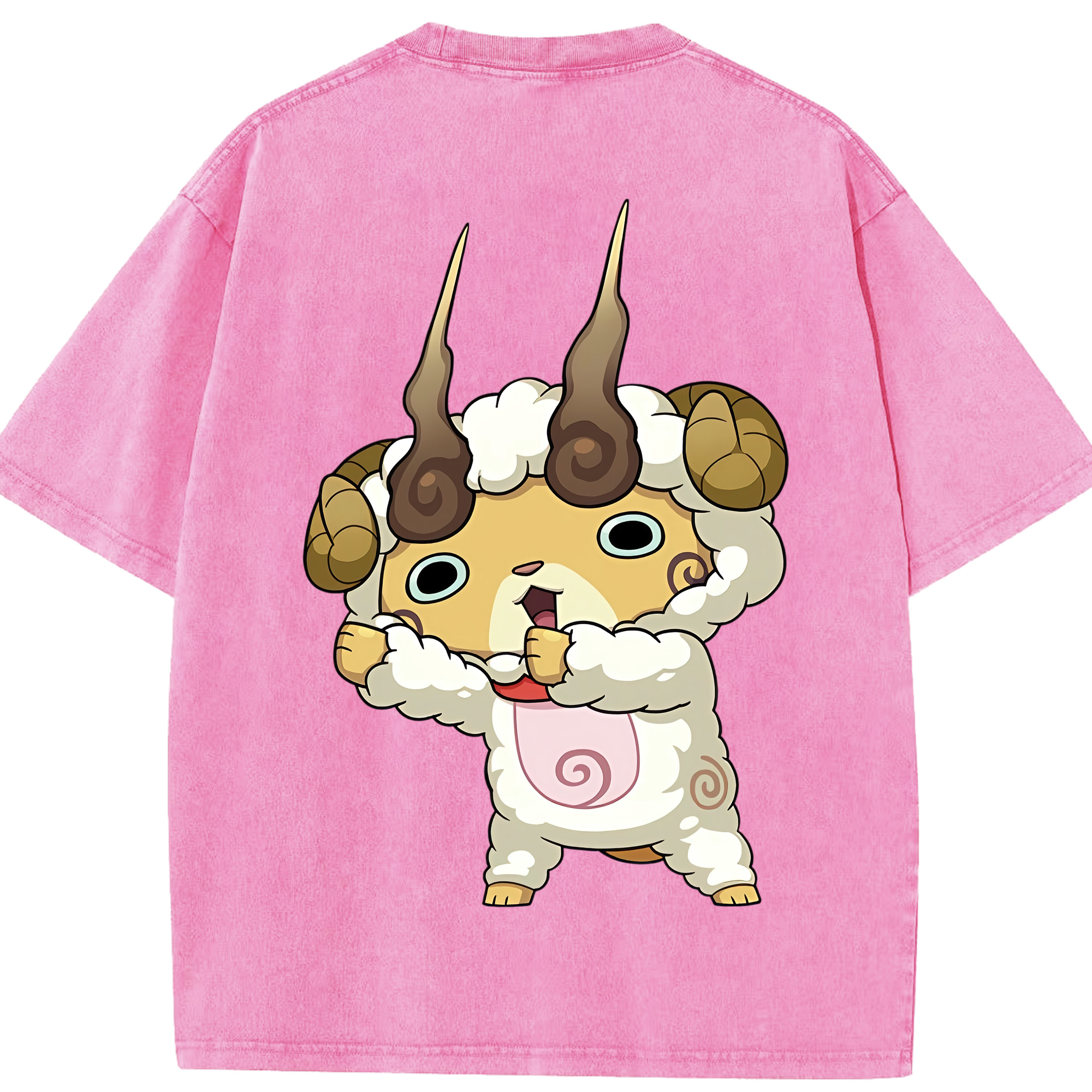 （画像用） 妖怪ウォッチ Yo-kai Watch 綿100% ヴィンテージ風 半袖Tシャツ（背面プリント）